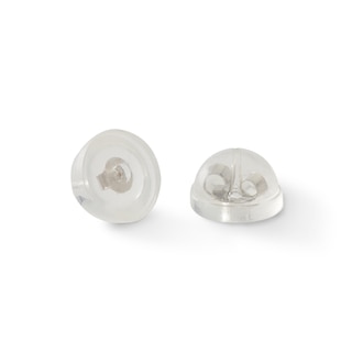 4mm Square-Cut Cubic Zirconia Stud Earrings in 10K White Gold