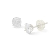 Thumbnail Image 1 of 5mm Cubic Zirconia Stud Earrings in 10K White Gold