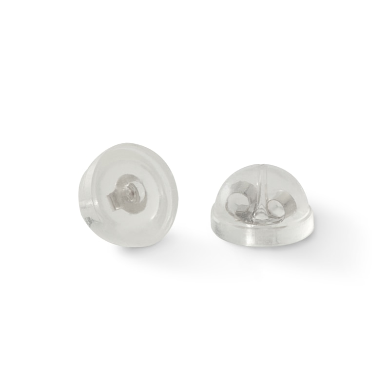 Main Image 2 of 5mm Cubic Zirconia Stud Earrings in 10K White Gold