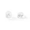 7mm Cubic Zirconia Stud Earrings in 10K White Gold