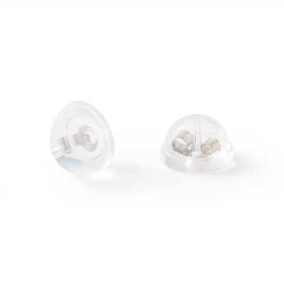 7mm Cubic Zirconia Stud Earrings in 10K White Gold