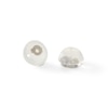Thumbnail Image 4 of 10K Solid White Gold CZ Solitaire Studs
