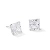 Thumbnail Image 1 of 7mm Square-Cut Cubic Zirconia Stud Earrings in 10K White Gold