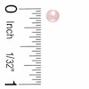 Thumbnail Image 2 of Child's 4mm White and Pink Freshwater Cultured Pearl Stud Earrings Set in Sterling Silver