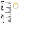 Child's 14K Gold Heart and Hoop Stud Earrings