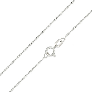 10K Gold 0.85mm Singapore Chain Necklace - 18"