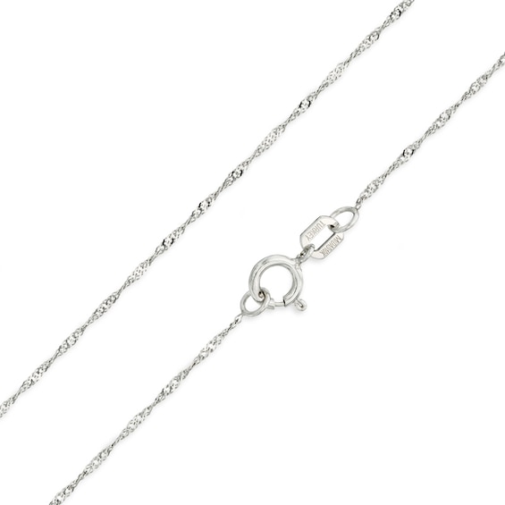 10K Gold 0.85mm Singapore Chain Necklace