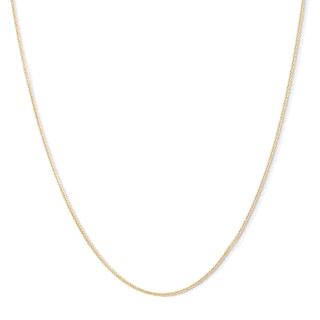 10K Solid Gold Sparkling Foxtail Chain - 18"