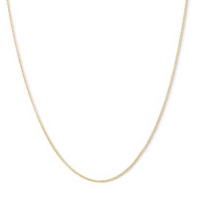 10K Solid Gold Sparkling Foxtail Chain - 18"