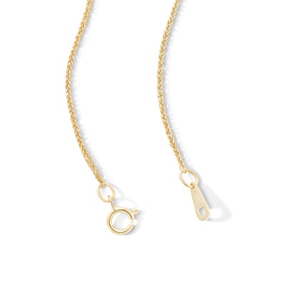 10K Solid Gold Sparkling Foxtail Chain - 18"