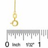 Thumbnail Image 2 of Child's 14K Gold 020 Gauge Diamond-Cut Round Wheat Chain Necklace - 13"