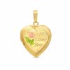 Thumbnail Image 1 of "I Love You" Heart Locket Charm in 14K Tri-Tone Gold Fill