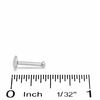 Thumbnail Image 2 of 016 Gauge Labret with Green Crystal in Stainless Steel