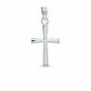 Thumbnail Image 1 of Skinny Flat Cross Charm in Sterling Silver
