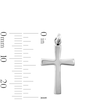 Thumbnail Image 3 of Sterling Silver Skinny Flare Cross Necklace Charm