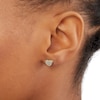1/10 CT. T.W. Diamond Micro Heart Stud Earrings in 10K Gold