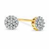 1/10 CT. T.W. Diamond Composite Round Earrings in 10K Gold