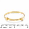 Thumbnail Image 2 of Child's 10K Gold Adjustable Teddy Bear Baby Bangle