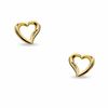 Thumbnail Image 1 of 10K Gold Open Heart Stud Earrings