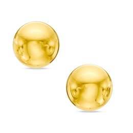 8mm Ball Stud Earrings in 10K Gold