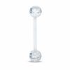 Thumbnail Image 0 of Solid Biopierce Clear Glitter Barbell - 14G 5/8"
