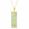 Thumbnail Image 1 of Jade Happiness, Love and Health Chinese Symbol Pendant in 10K Gold