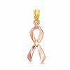 Thumbnail Image 1 of Breast Cancer Awareness Charm in 10K Two-Tone Gold