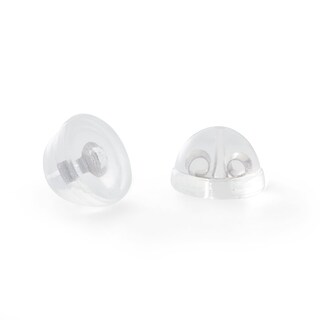 4mm Heart-Shaped Simulated Opal Stud Earrings in 10K White Gold with CZ