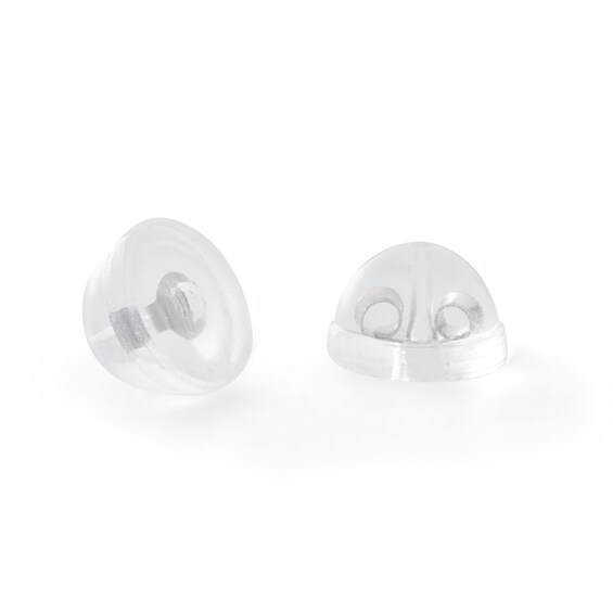 4mm Heart-Shaped Simulated Opal Stud Earrings in 10K White Gold with CZ