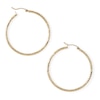 Thumbnail Image 1 of 40mm Diamond-Cut Hoop Earrings in 10K Tube Hollow Gold