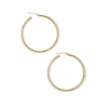 Thumbnail Image 1 of 10K Tube Hollow Gold Polished Hoops