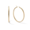 Thumbnail Image 0 of 43mm Diamond-Cut In and Out Square Hoop Earrings in 10K Tube Hollow Gold