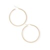 Thumbnail Image 2 of 43mm Diamond-Cut In and Out Square Hoop Earrings in 10K Tube Hollow Gold