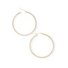 Thumbnail Image 1 of 43mm Diamond-Cut In and Out Square Hoop Earrings in 10K Tube Hollow Gold