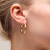 Thumbnail Image 2 of 30mm Diamond-Cut Hoop Earrings in 10K Tube Hollow Gold
