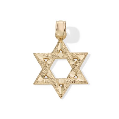 Diamond-Cut Star of David Charm in 10K Gold