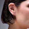 Thumbnail Image 2 of 1/10 CT. T.W. Diamond Bent Square Earrings in 10K Gold