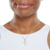 Thumbnail Image 3 of Cubic Zirconia Cross Charm in 10K Gold