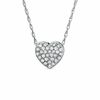 Thumbnail Image 0 of 1/10 CT. T.W. Composite Diamond Heart Pendant in 10K White Gold