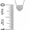 Thumbnail Image 1 of 1/10 CT. T.W. Composite Diamond Heart Pendant in 10K White Gold
