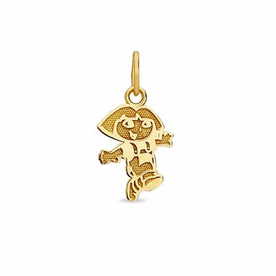 Child's Running Dora Charm in 10K Gold