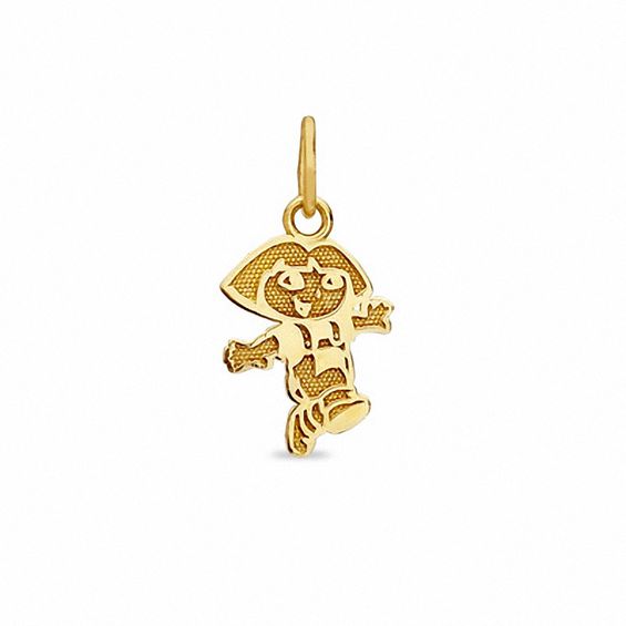 Child's Running Dora Charm in 10K Gold