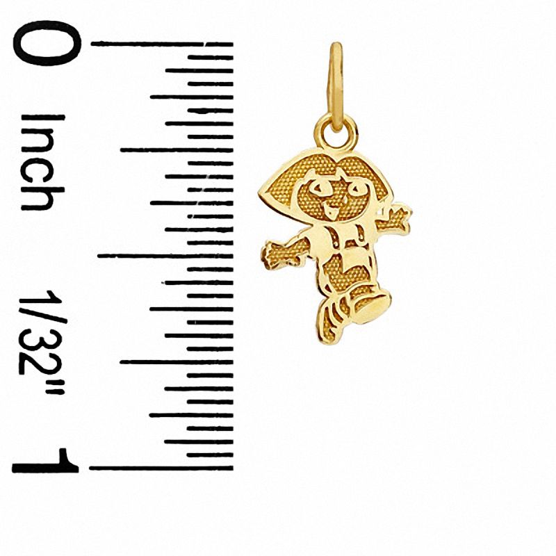 Child's Running Dora Charm in 10K Gold