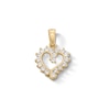 Thumbnail Image 1 of Cubic Zirconia Heart Charm in 10K Solid Gold