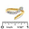 Thumbnail Image 2 of 1/10 CT. T.W. Journey Diamond Seven Stone Bypass Ring in 10K Gold