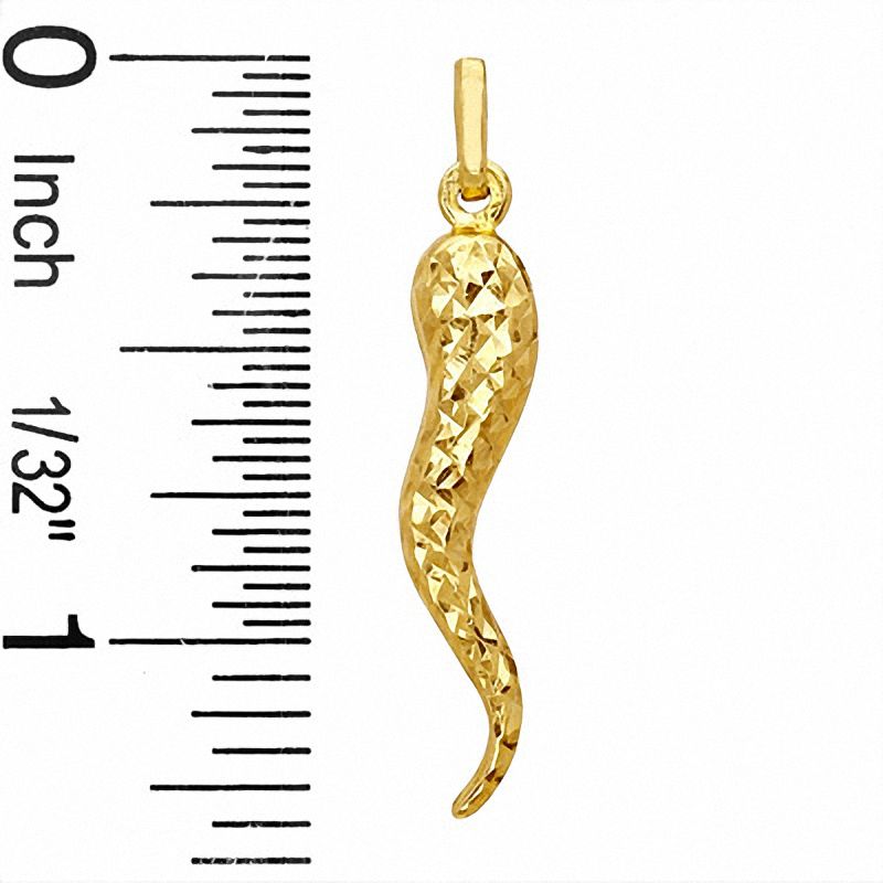 Horn Charm in 10K Gold