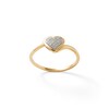 1/20 CT. T.W. Composite Diamond Bypass Heart Ring in 10K Gold