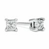 Thumbnail Image 1 of 1/4 CT. T.W. Princess-Cut Diamond Solitaire Stud Earrings in 10K White Gold