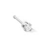 Thumbnail Image 0 of 14K Semi-Solid White Gold Diamond Accent Nose Stud - 22G 1/4"