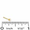 Thumbnail Image 1 of 022 Gauge Diamond Accent Nose Stud in Solid 14K Gold